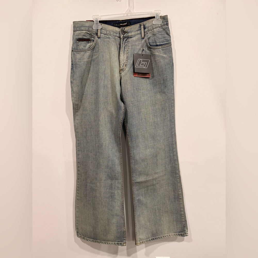 Blend of America Wide Leg 34 Long 34” Jeans 100% Cotton